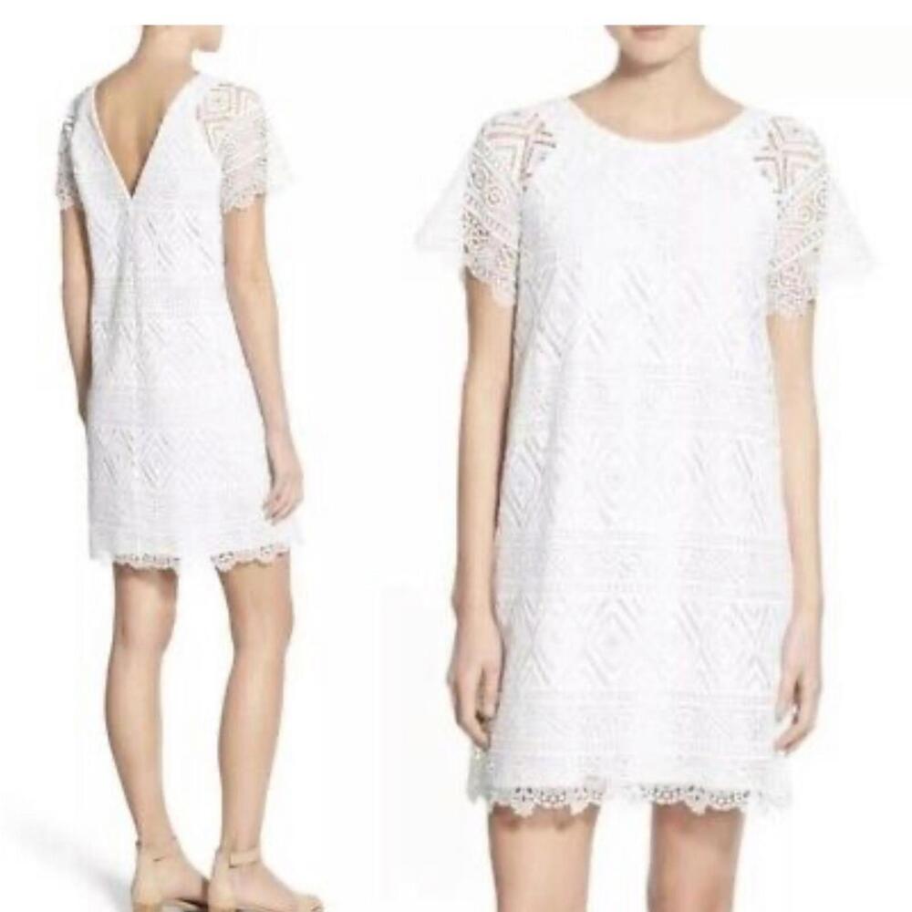 $158 Madewell Lyric White Crochet Lace Dress Size 2 - Picture 2 of 13